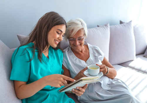 Which type of service is most frequently provided in the home care setting?